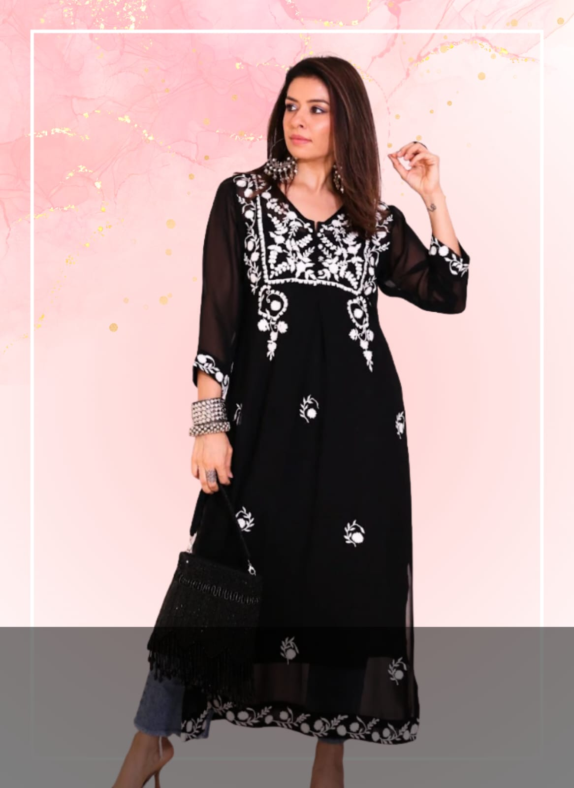 Buy Chikankari Kurtis, Straight Kurtas & Dresses Online | Studio J
