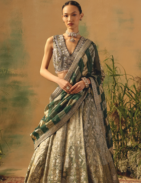The Olive Blush Lehenga