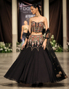 The Midnight Garden Corset & Lehenga Set