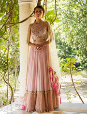 Pink Mirror Lehenga