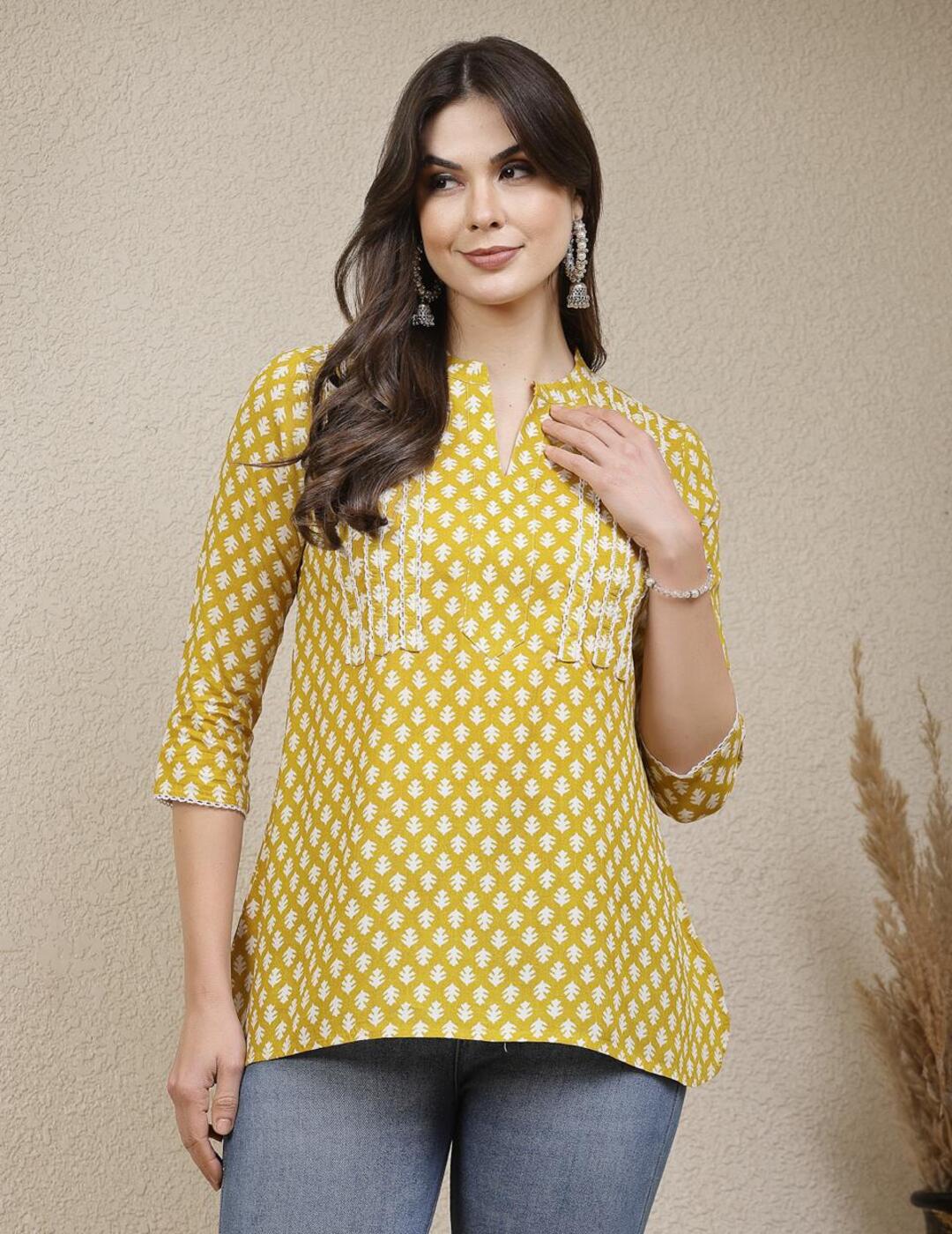 Indian Women's Wear Online Singapore Women Floral Print Regular Fit