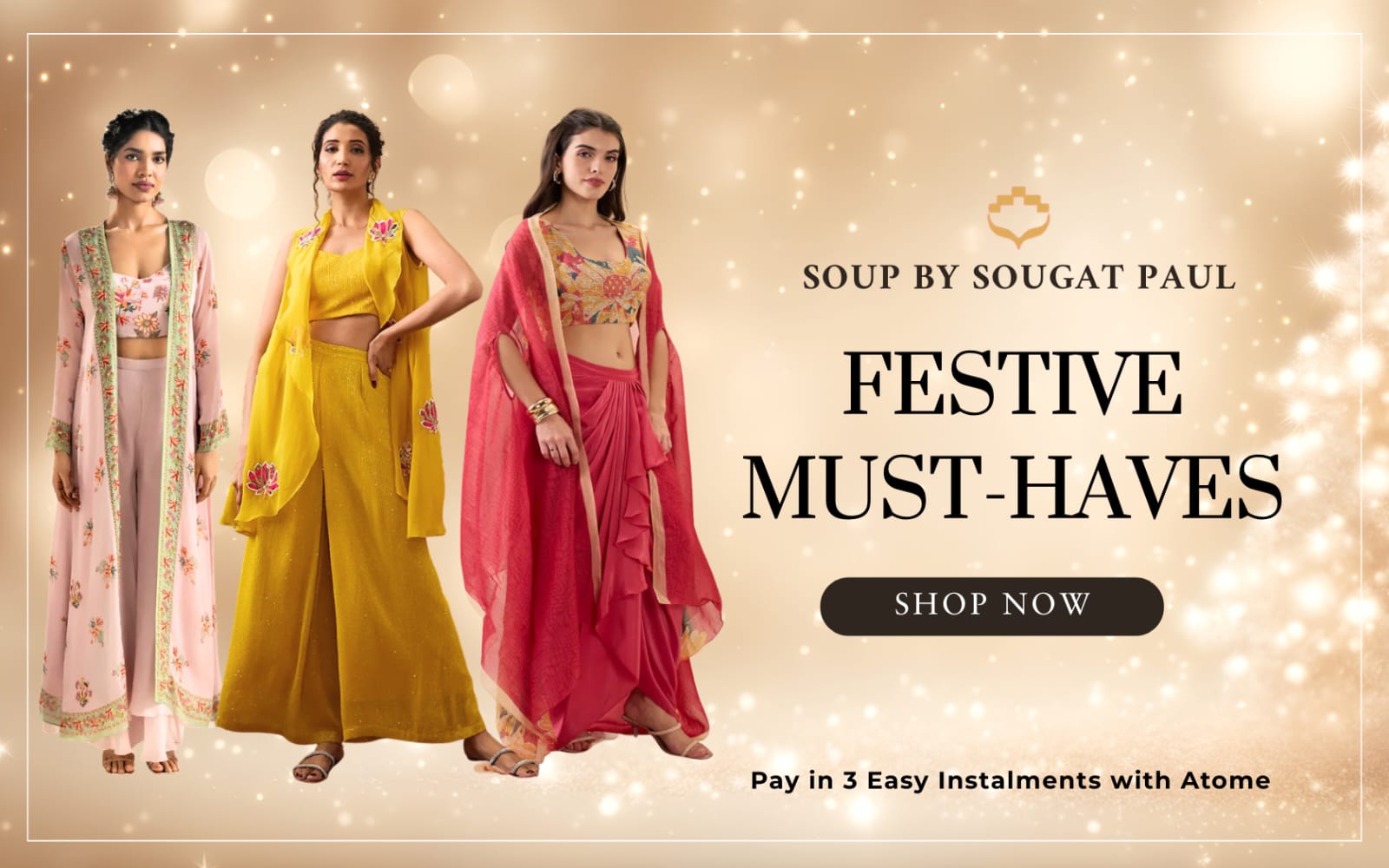Soup by Sougat Paul festive sets and drapes — Studio J Singapore