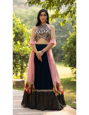 Teal Blue Lehenga Set