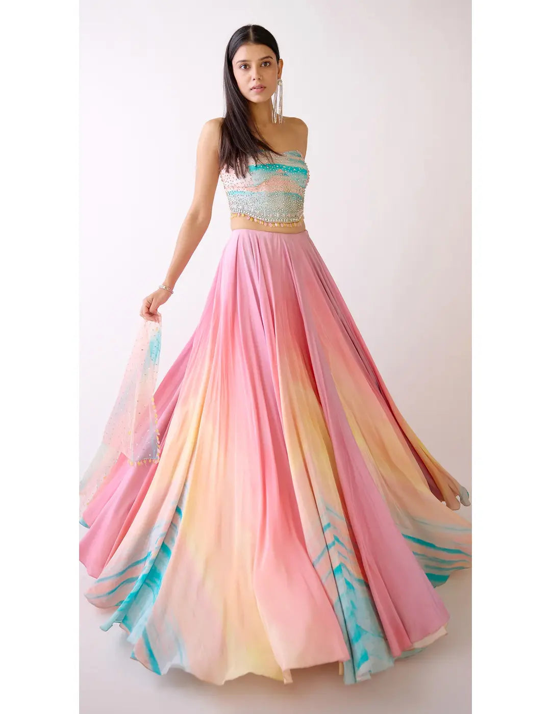 Basanti Kapde Aur Koffee Bridesmaid Lehengas