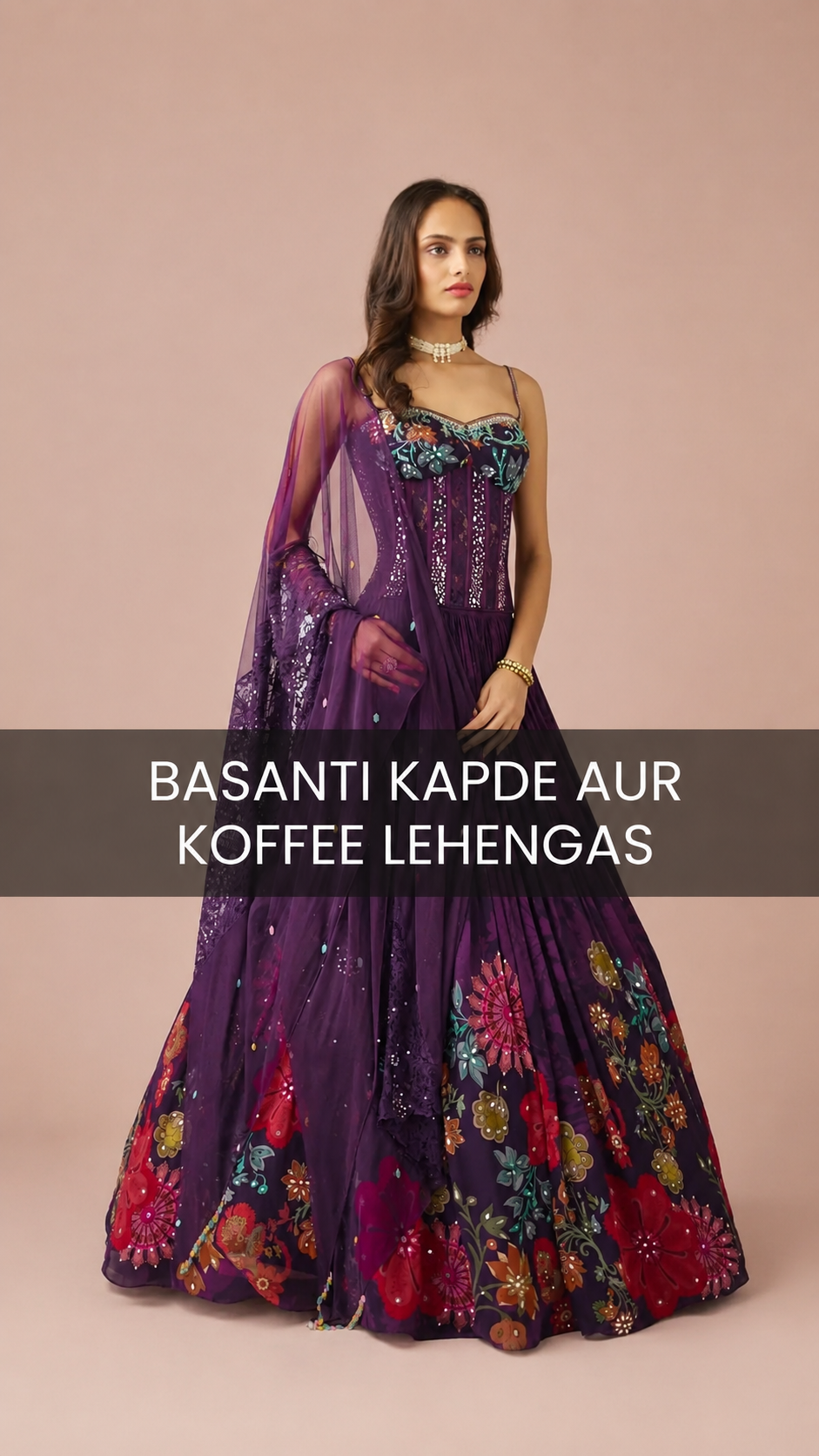Basanti Kapde Aur Koffee Lehengas | Designer Bridal Wear Singapore ...