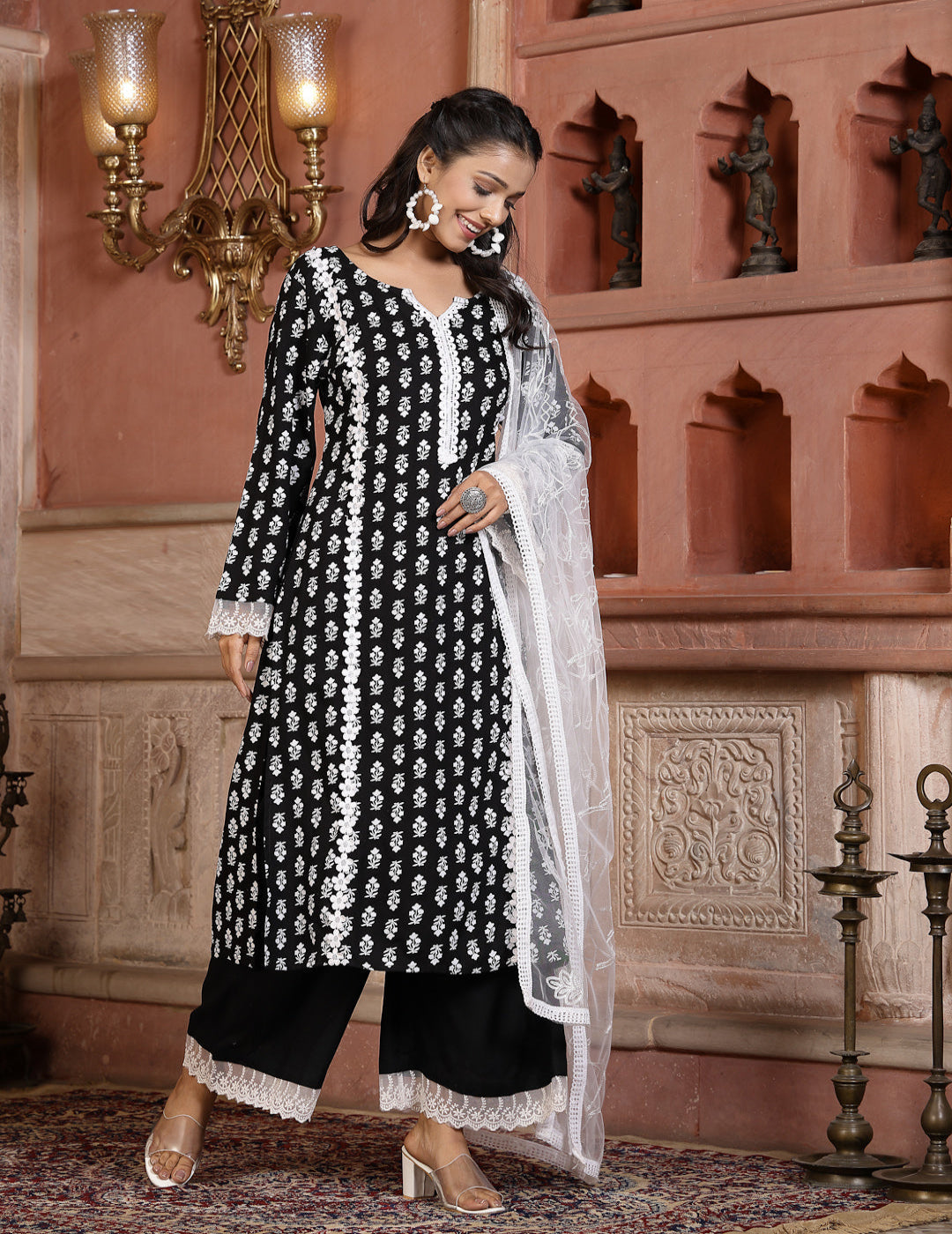 Floral Printed Palazzo Set