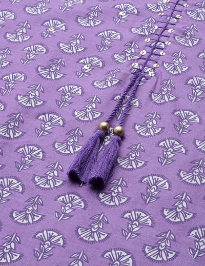 Lavender Silk Kurti online