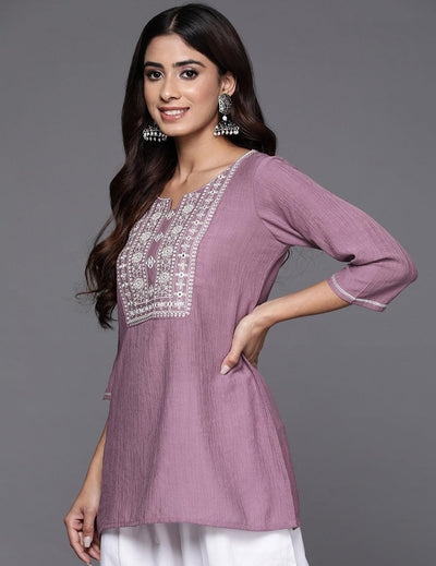Muave Embroidery Tunic