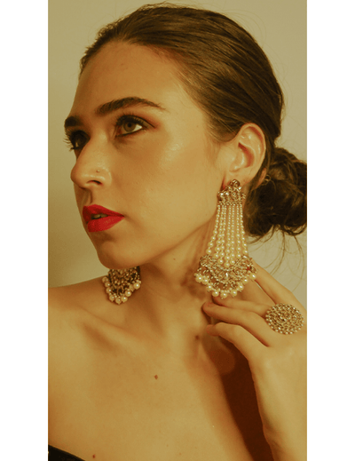 Embellished Pearl Jadau Earring