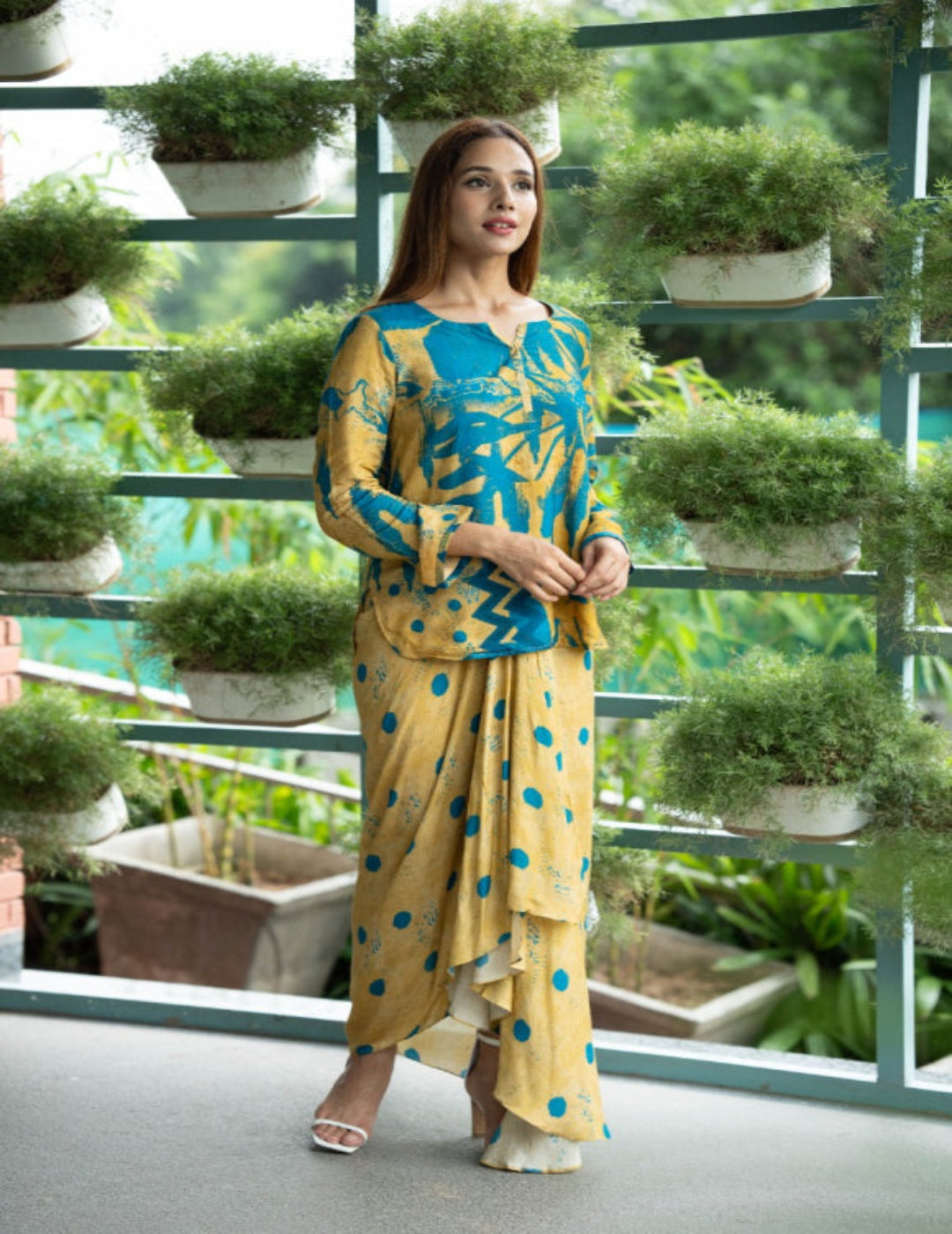 Aabis yellow dhoti kurta