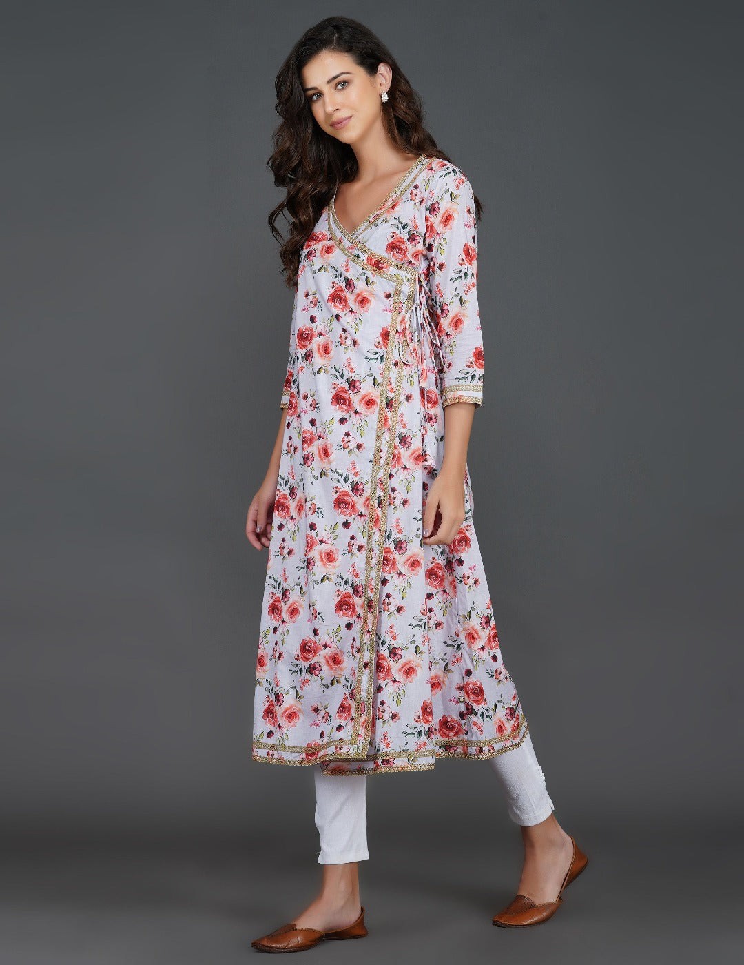 丁香花棉 angrakha Anarkali Kurti