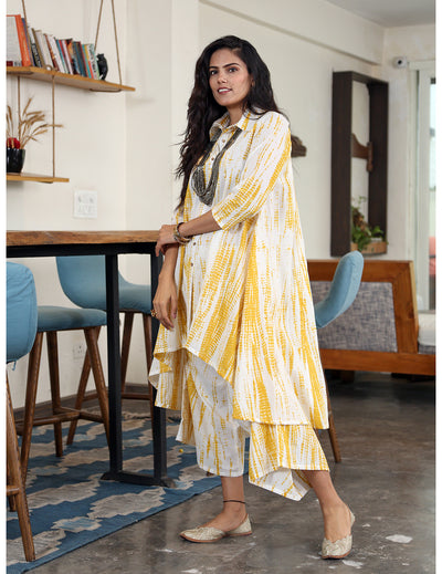 Asymmetrical Kurta Set