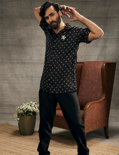 Zahra Printed Shirt With Pants
