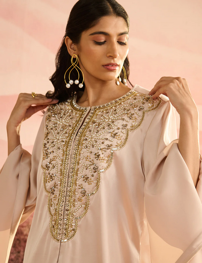 Beige Yami Co-ord Set for Women 