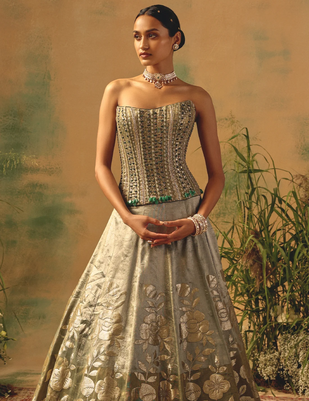 The Sage Bloom Lehenga