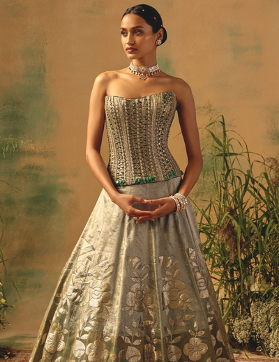 The Sage Bloom Lehenga