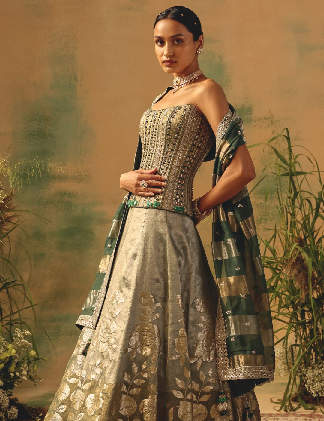 The Sage Bloom Lehenga