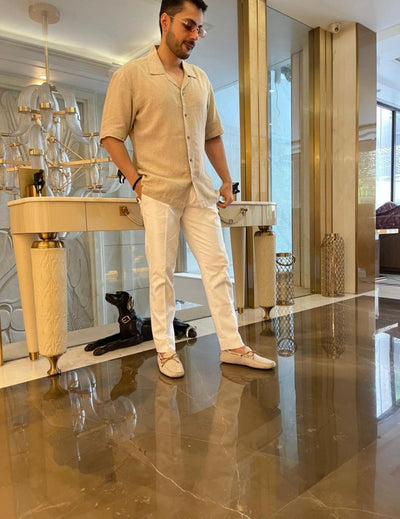 粉色 &amp; 金色 Cape Dhoti 套装