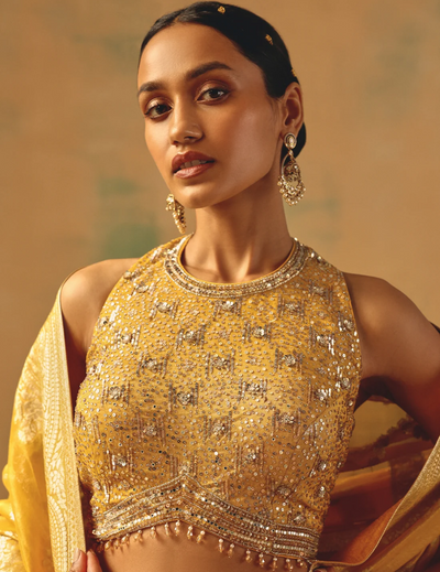 The Embers of Marigold Lehenga