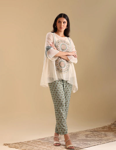 Eraya applique Asymmetric Co-ord Set
