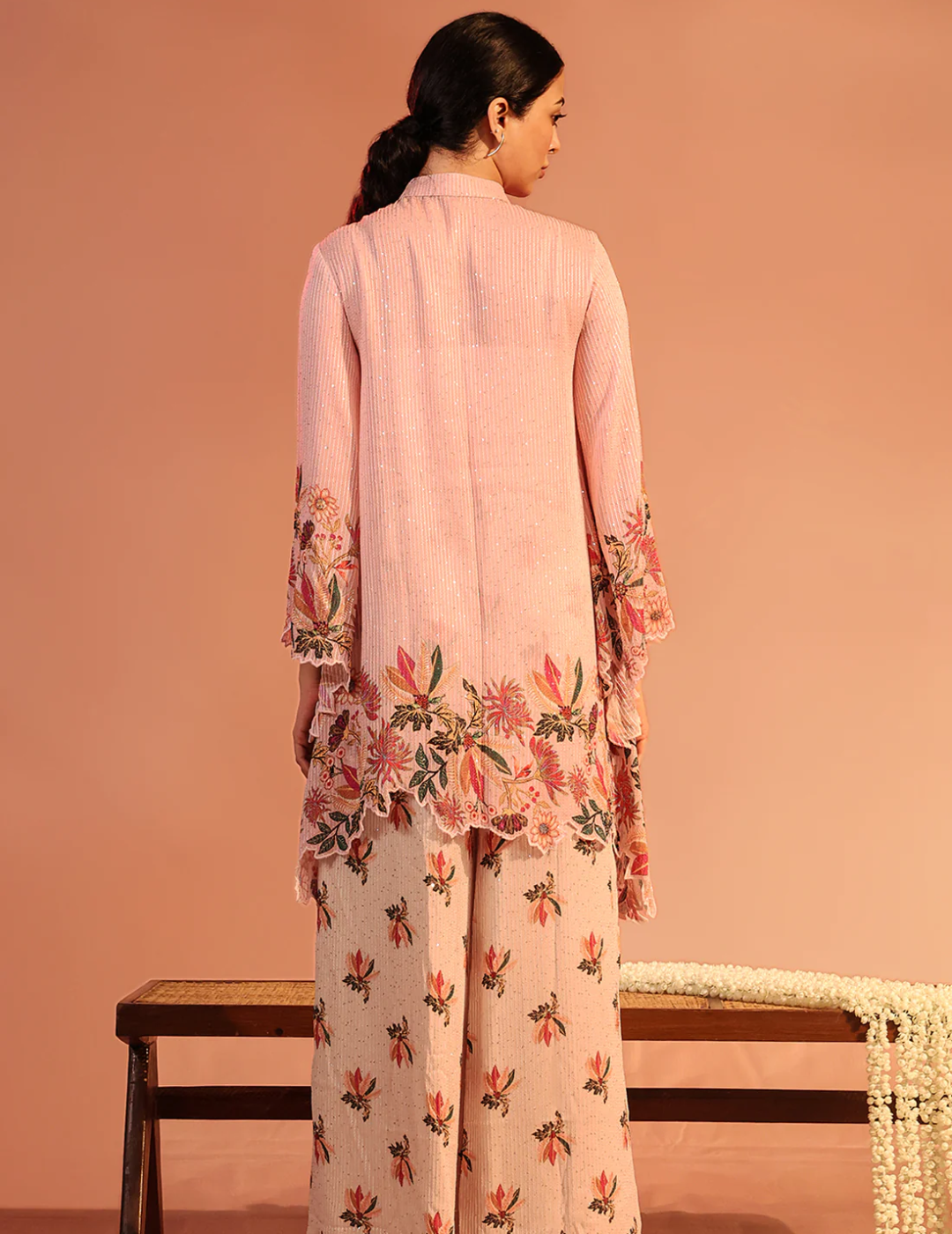 Aarani Asymmetric Sequin Co-ord Set