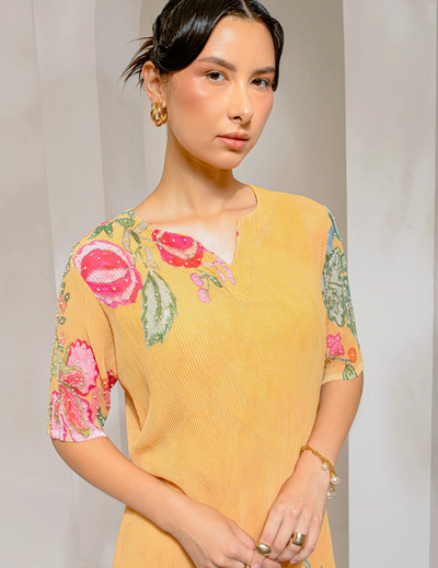 Chrome Yellow Tunic Set