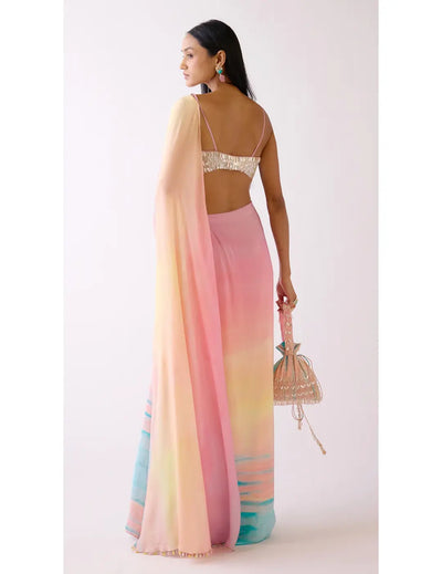 The Sunset Saree