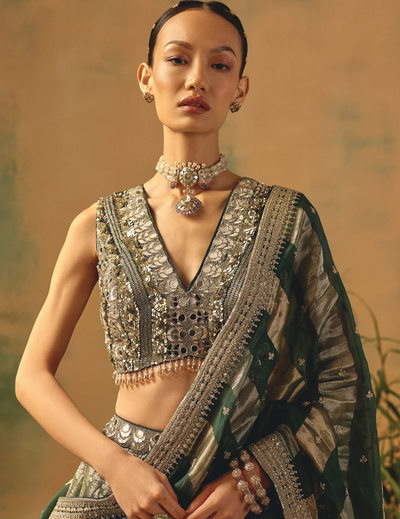 The Olive Blush Lehenga