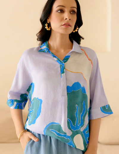 Blue Maya Zoe Shirt