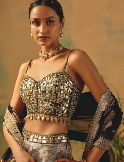 The Wild Fern Lehenga