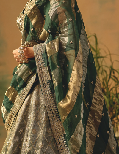 The Olive Blush Lehenga
