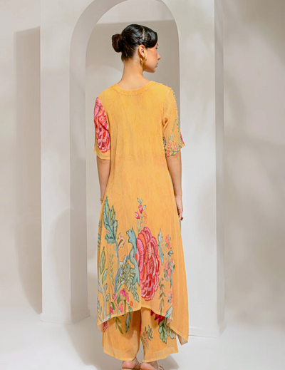 Chrome Yellow Tunic Set