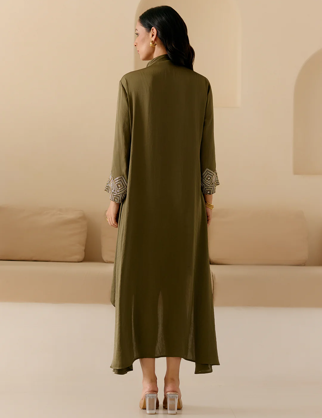 Olive Ted Dress
