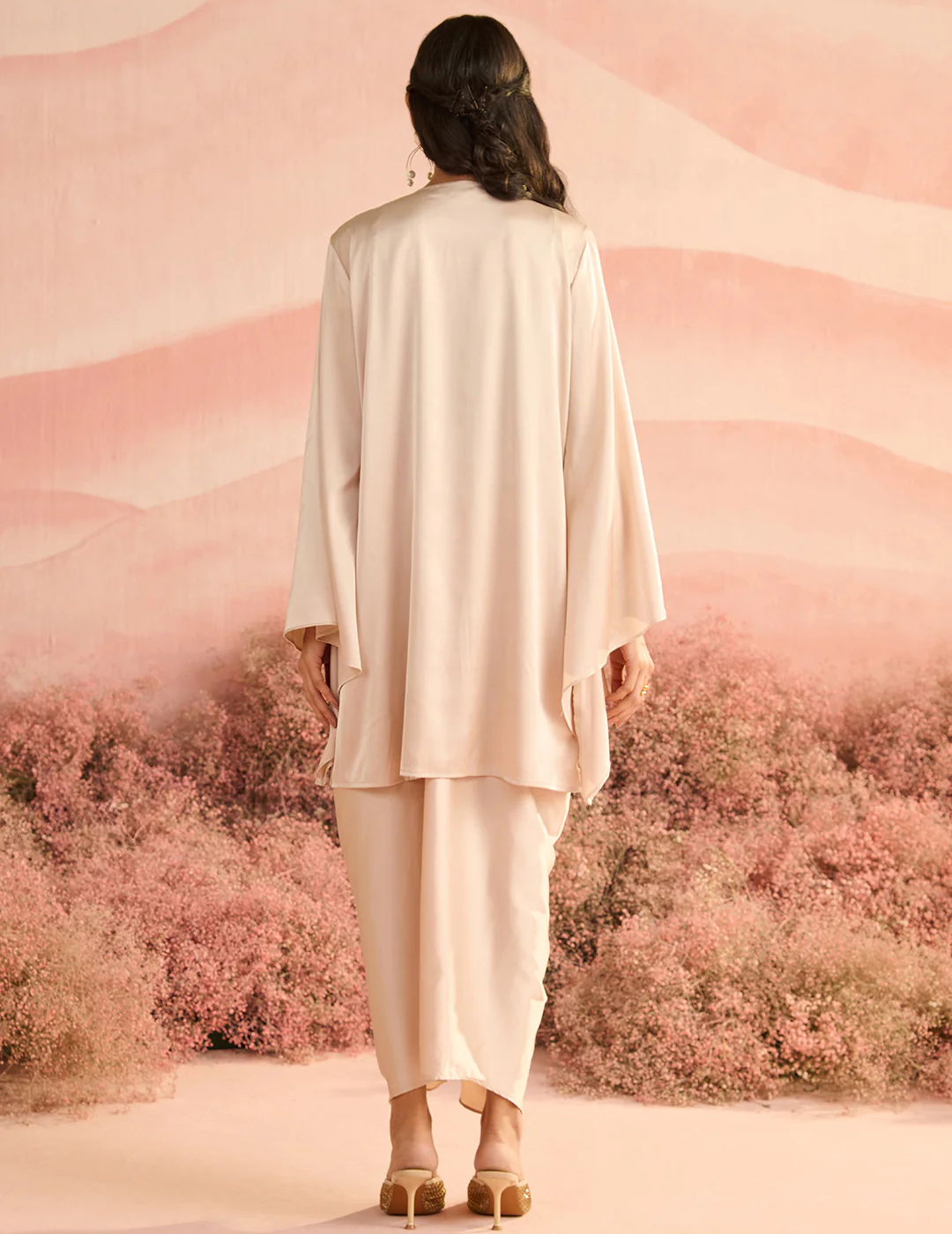 Beige Yami Co-ord Set for Women 