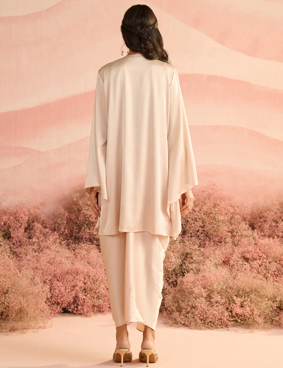 Beige Yami Co-ord Set for Women 