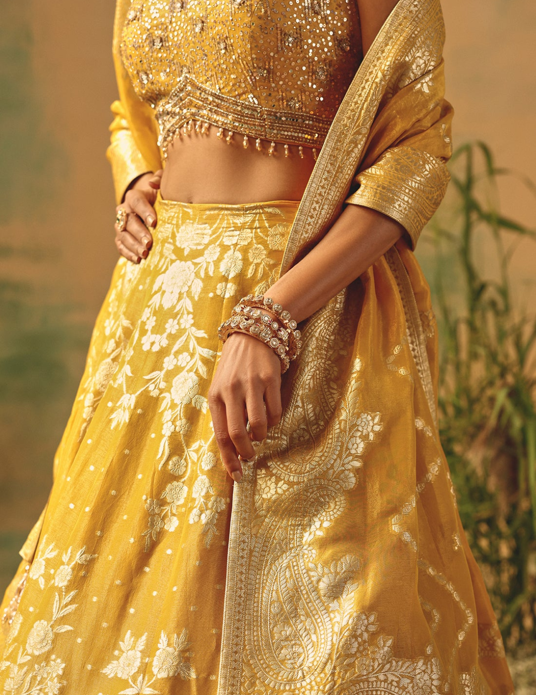 The Embers of Marigold Lehenga