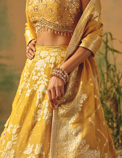 The Embers of Marigold Lehenga