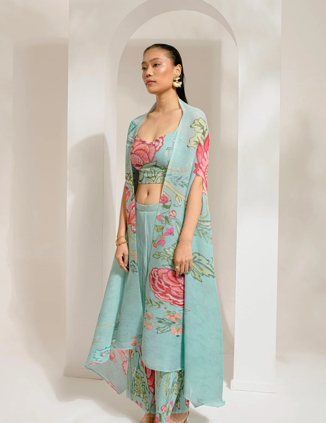 Emerald Green Cape Set