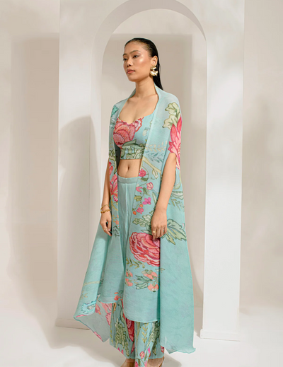 Emerald Green Cape Set