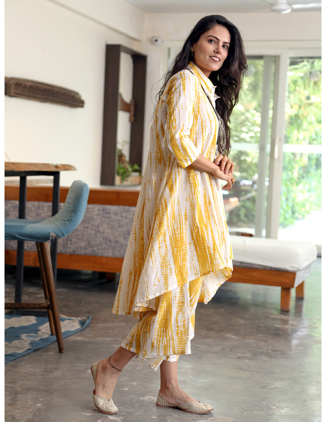 Asymmetrical Kurta Set