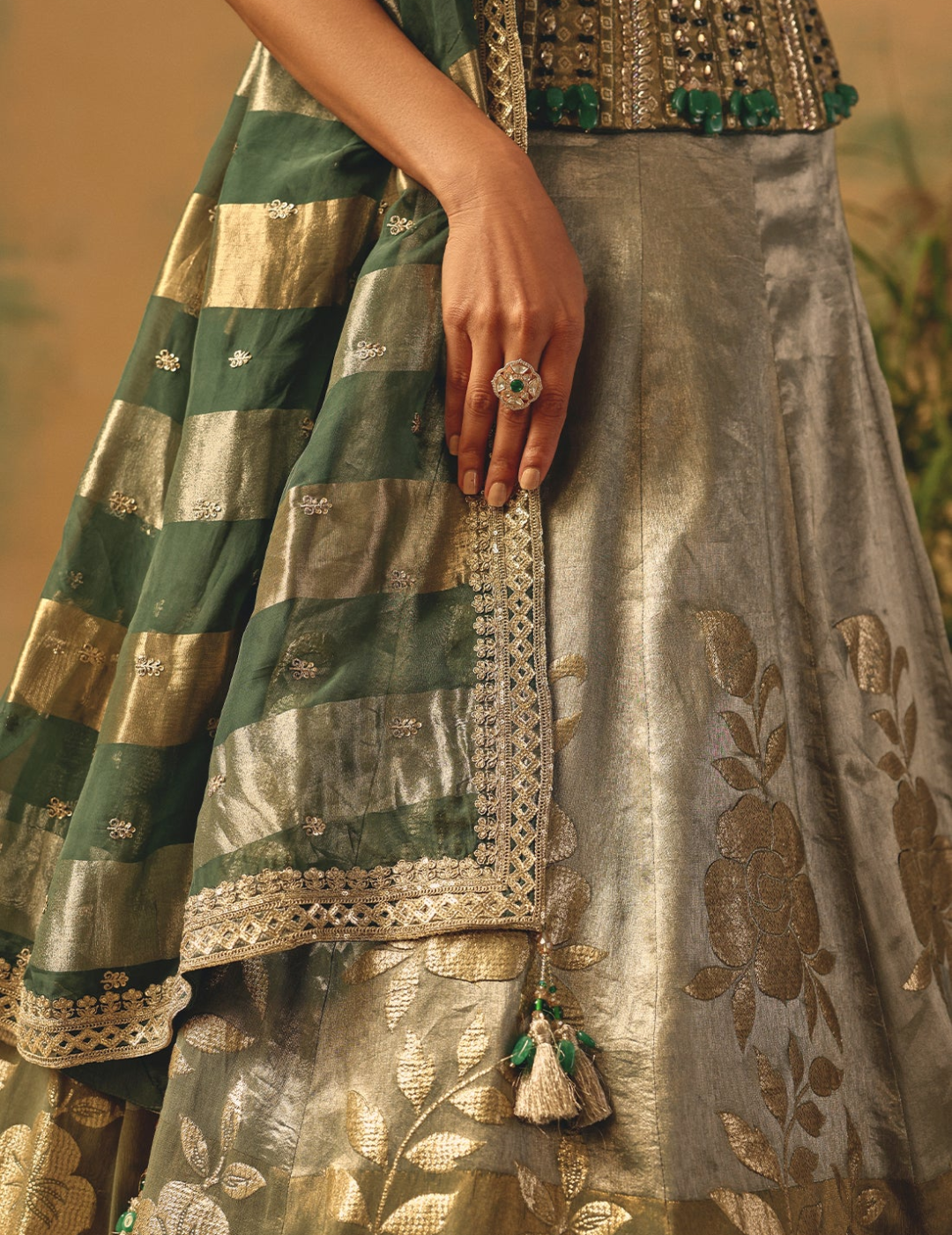 The Sage Bloom Lehenga