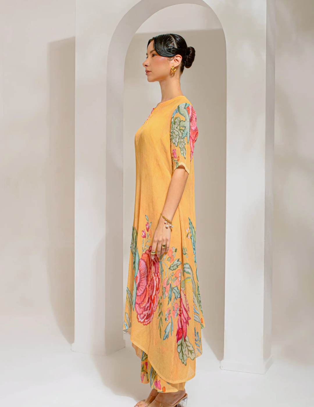 Chrome Yellow Tunic Set