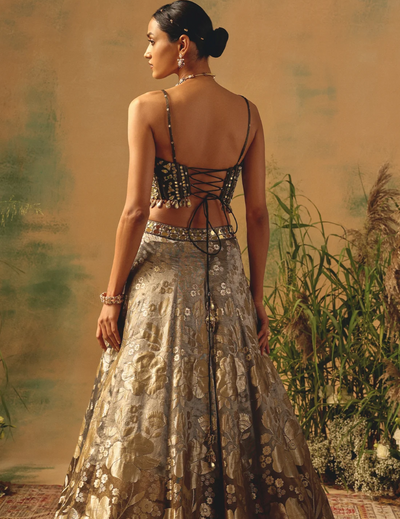 The Wild Fern Lehenga