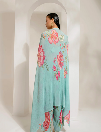 Emerald Green Cape Set