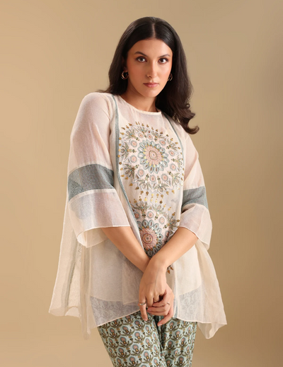 Eraya applique Asymmetric Co-ord Set