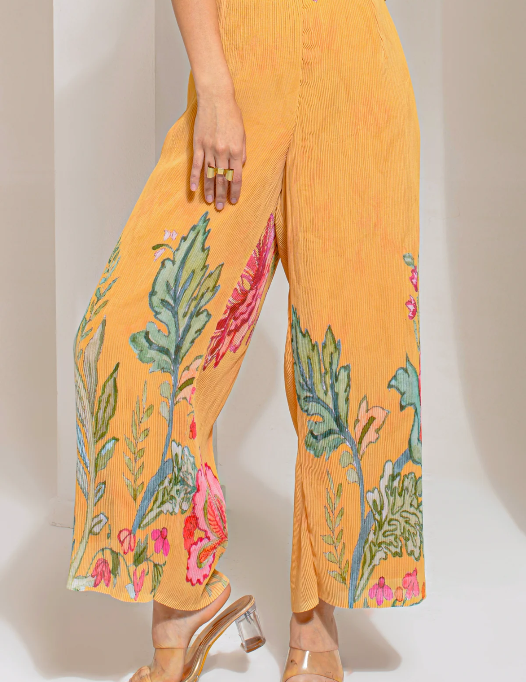 Chrome Yellow Tunic Set