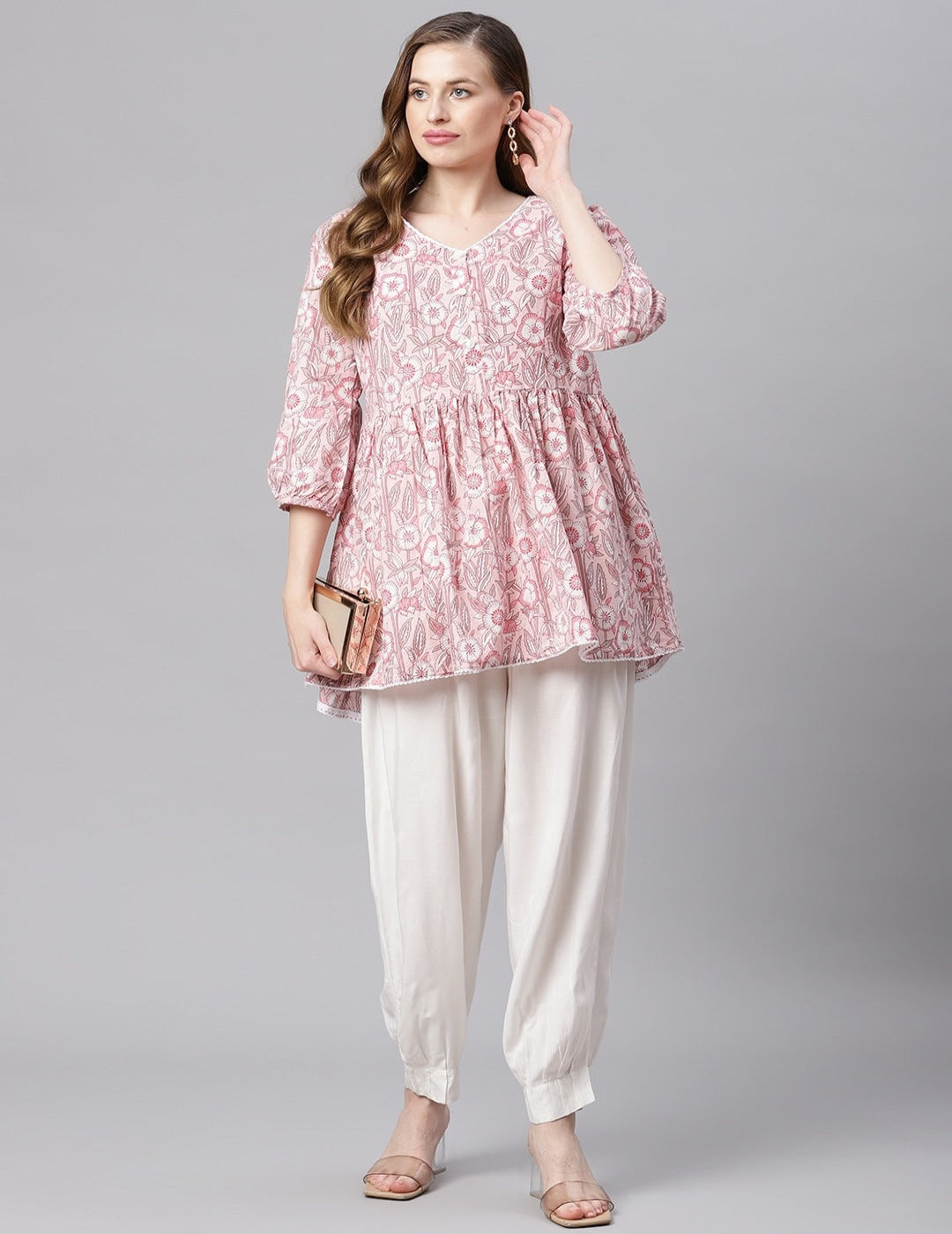 Pink Short Kurti