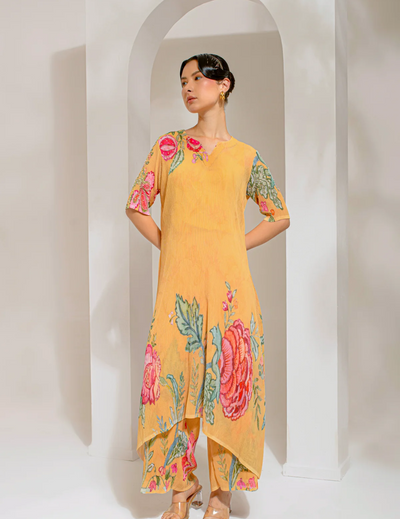 Chrome Yellow Tunic Set