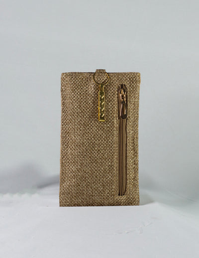 Gold Hand Embellished Phone Pouch