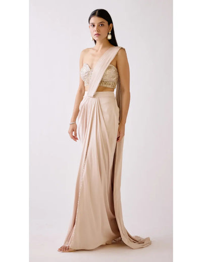 The Nightfall Fête Draped Saree